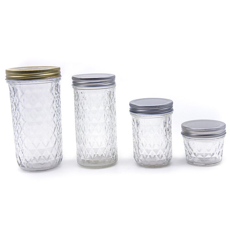 New Design Transparent Round Shape Glass Jam Pickle Jar Glass Jar For Storage