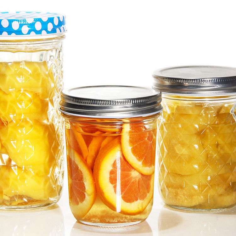 New Design Transparent Round Shape Glass Jam Pickle Jar Glass Jar For Storage