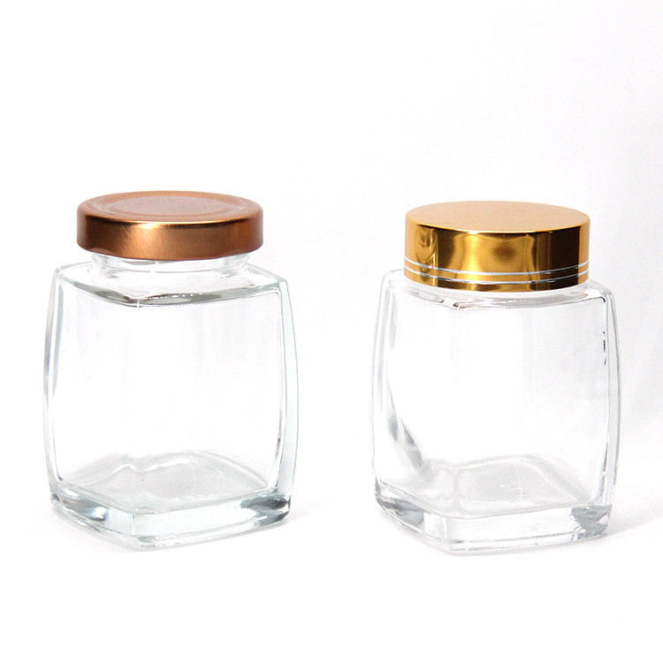 Durable Clear Glass Food Jar 100ml 240ml High Sealed Storage Container For Fruit