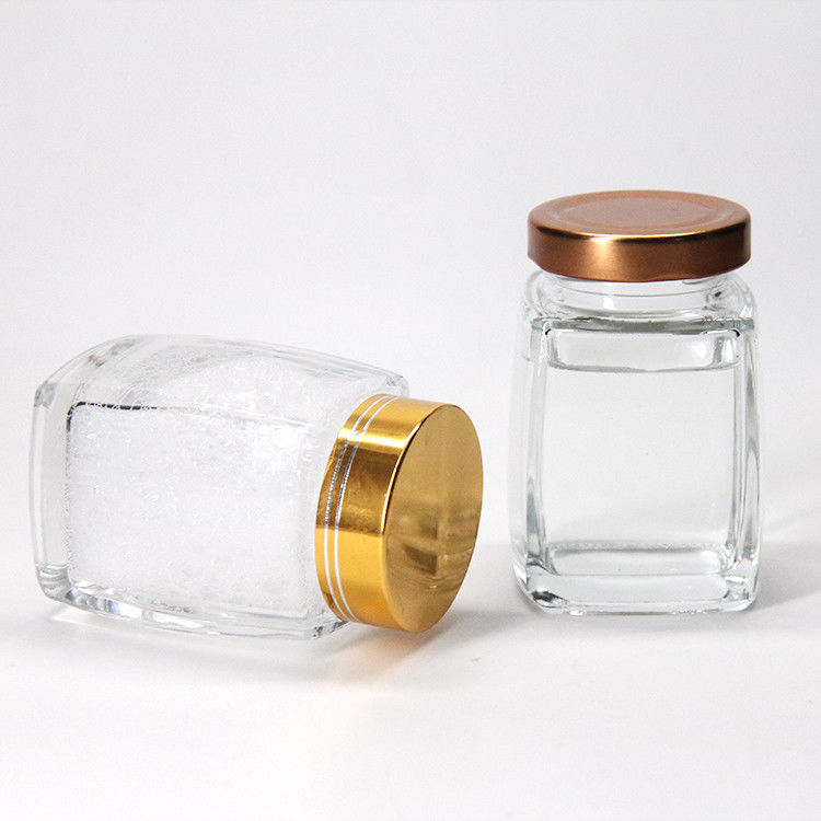 Durable Clear Glass Food Jar 100ml 240ml High Sealed Storage Container For Fruit