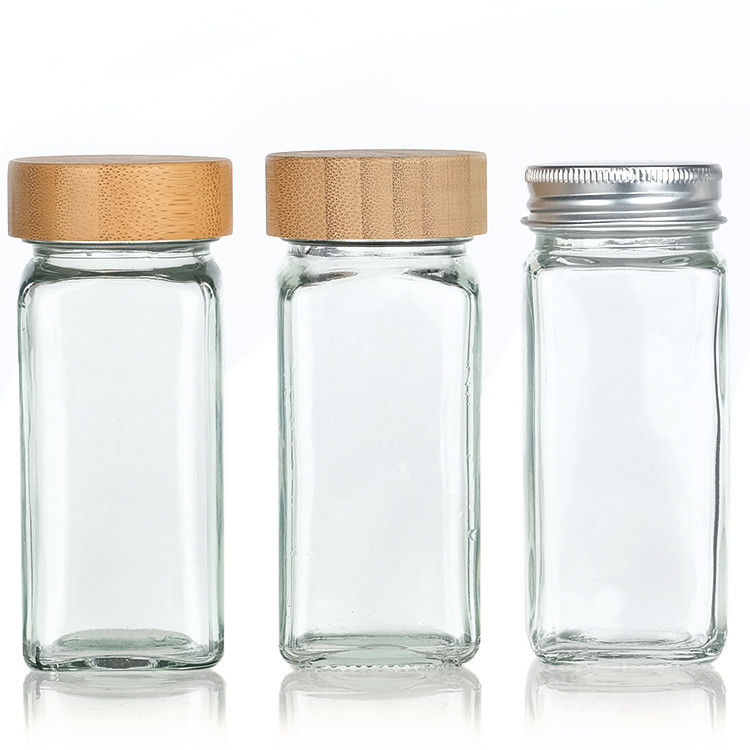 Glass Spice Jars Seasoning Storage Bottles With Collapsible Funnel Kitchen Bbq Tool Herb & Spice Tools