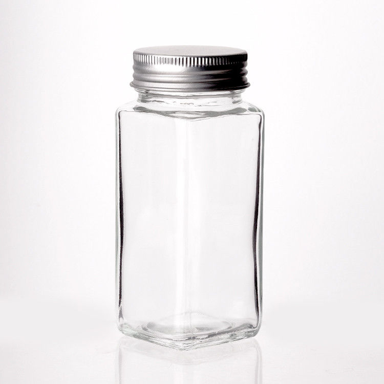 Customizable LOGO Various Styles 40Z 8OZ Glass Spice Jars With Shaker Tops Lids For Spice
