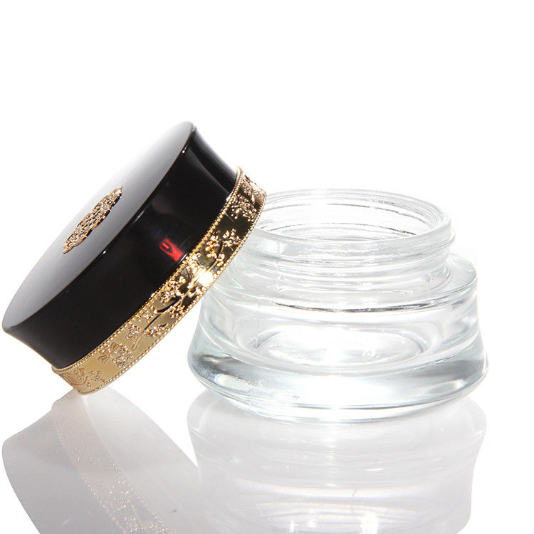 Cosmetics Face Cream Glass Jar 50ml And Glass Packaging Round Frosted Glass Bottle Quality Customized 5g 10g 15g