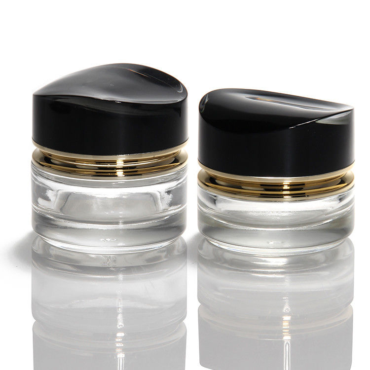 Luxurious Glass Cream Jar 50g 30ml Empty Skin Glass Cream Jar Cosmetics Jar With Lids