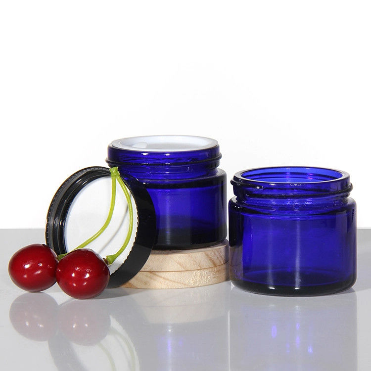 Glass Jar Cream Customizable logo  Cream Jars Cosmetic Bottles For Moisturizer 50g 100g 200g