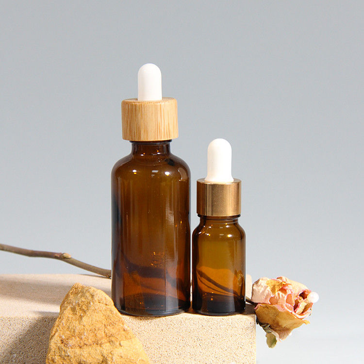 Essential Oil 15ml 30ml 60ml Empty UV Gold Coating Liquor Glass Dropper Bottle