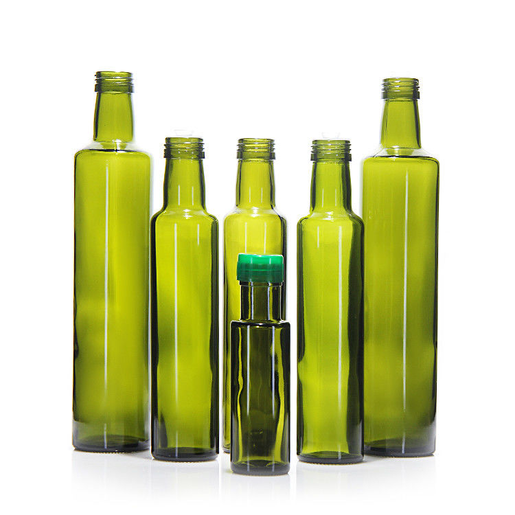 Food Grade 250Ml 500Ml 750Ml Clear Round Marasca Glass Olive Oil Bottles With Cap