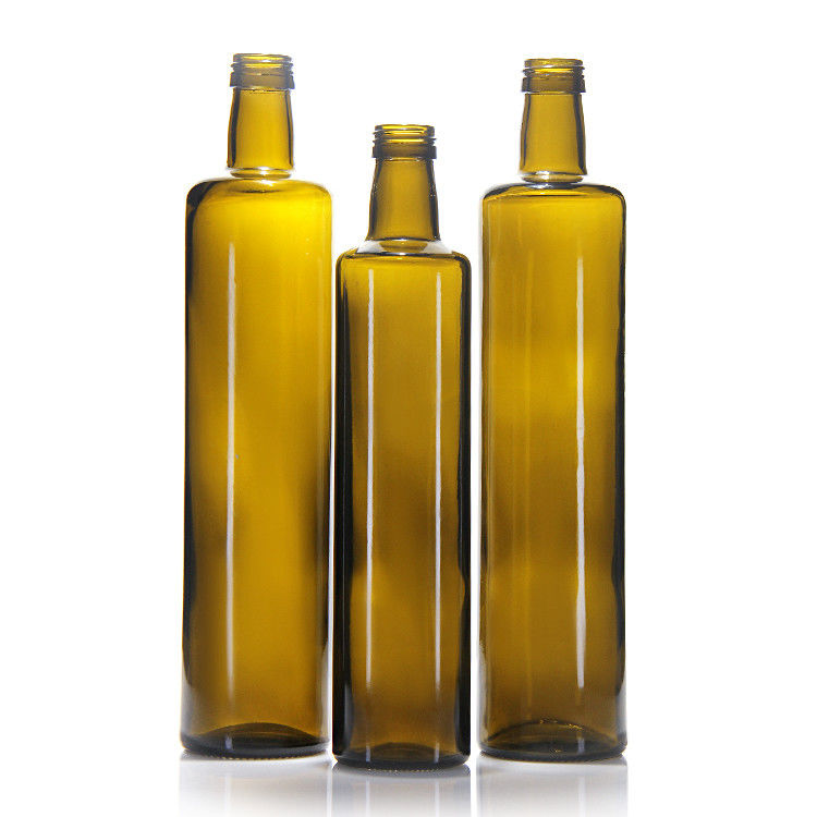 Food Grade 250Ml 500Ml 750Ml Clear Round Marasca Glass Olive Oil Bottles With Cap