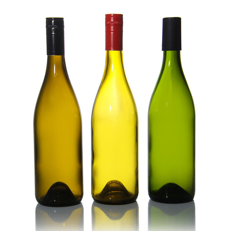 32oz 750ml Customized Burgundy Wine Glass Round Bottle With Cork Stopper