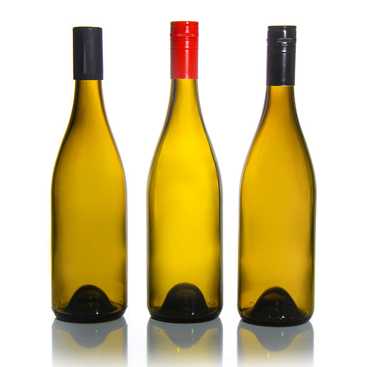 Luxury Manufacturers Champagne 375ml 750ml Red Wine Bottle Dark Green Empty Glass Bottles With Lids