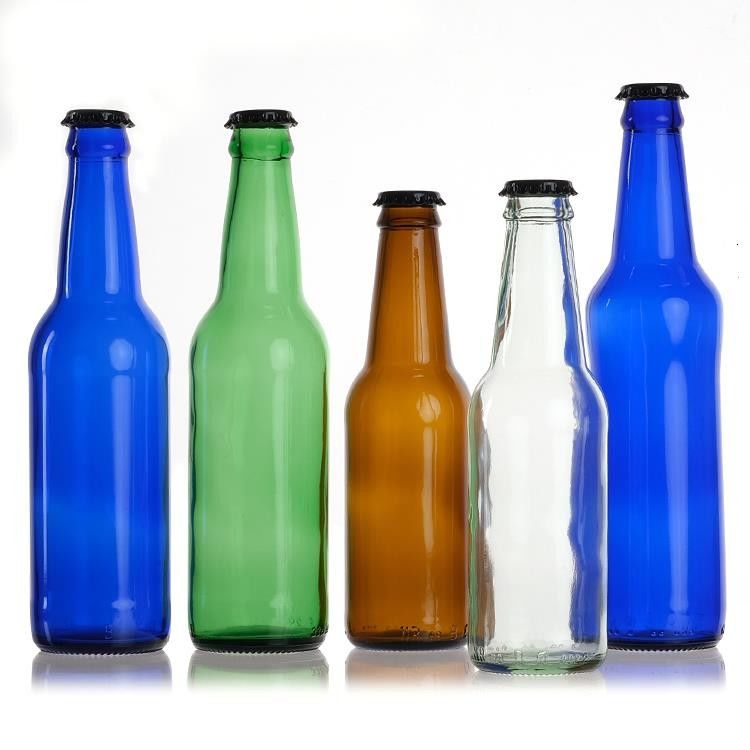 Wholesale Empty 330ml 33cl 12oz Soda Or Juice Clear Beer Glass Bottles With Lid