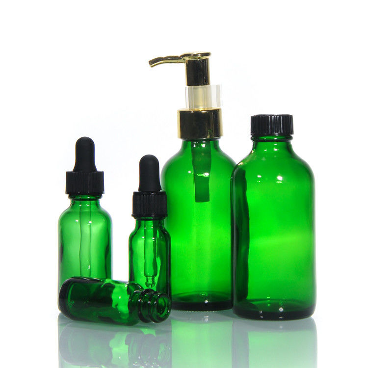 Color Empty Luxury Glass Bottle Glass Bottle With Pump Lotion Glass Cosmetic Bottles