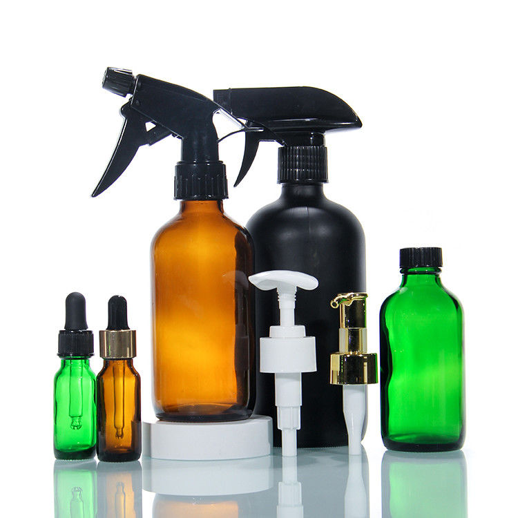 Color Empty Luxury Glass Bottle Glass Bottle With Pump Lotion Glass Cosmetic Bottles