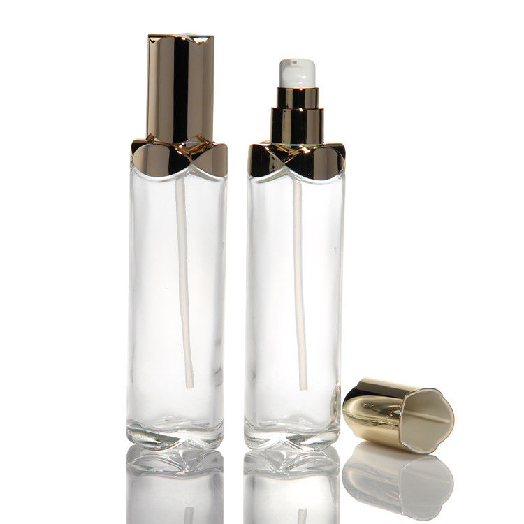 Face Cream Cosmetic Glass Bottle Essential Oil Bottle 100ml 150ml  with Lotion Pump for Packing Cosmetic