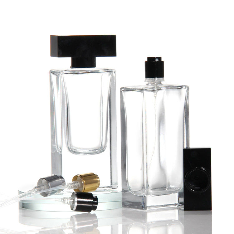 Wholesale 30ml 50 Ml 75ml 100ml Empty Luxury Flat Square Spray Fragrance Parfum Bottle