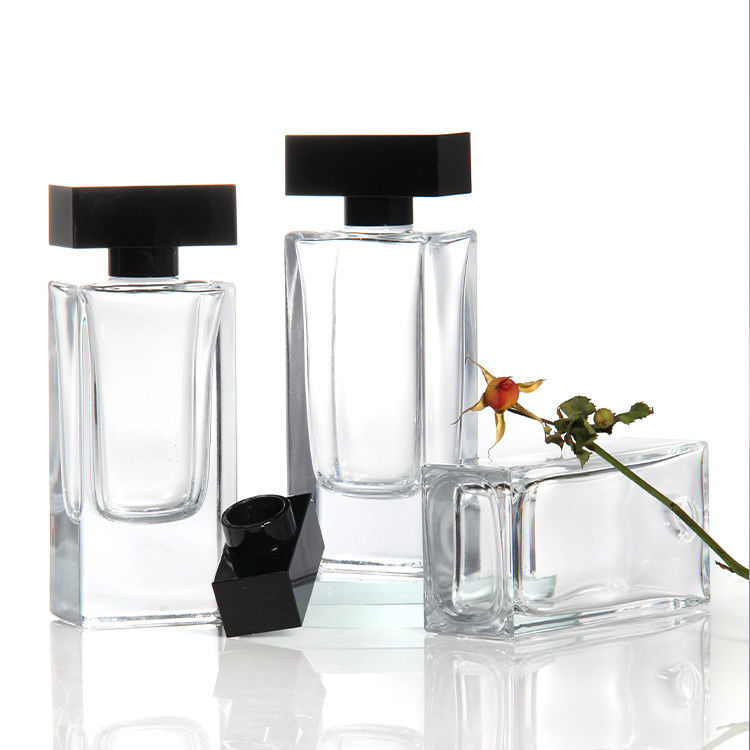 Wholesale 30ml 50 Ml 75ml 100ml Empty Luxury Flat Square Spray Fragrance Parfum Bottle