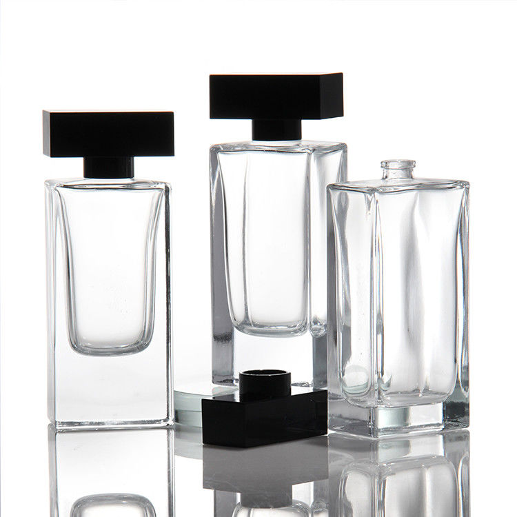 Wholesale 30ml 50 Ml 75ml 100ml Empty Luxury Flat Square Spray Fragrance Parfum Bottle