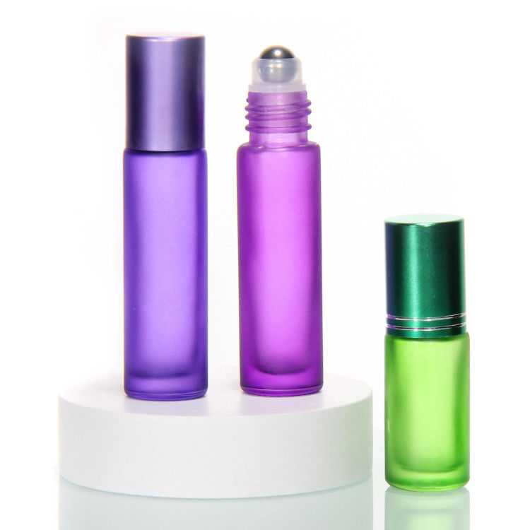 Custom 5Ml 10Ml 15Ml Glass Perfume Roll On Bottle With Stainless Steel Roller Ball