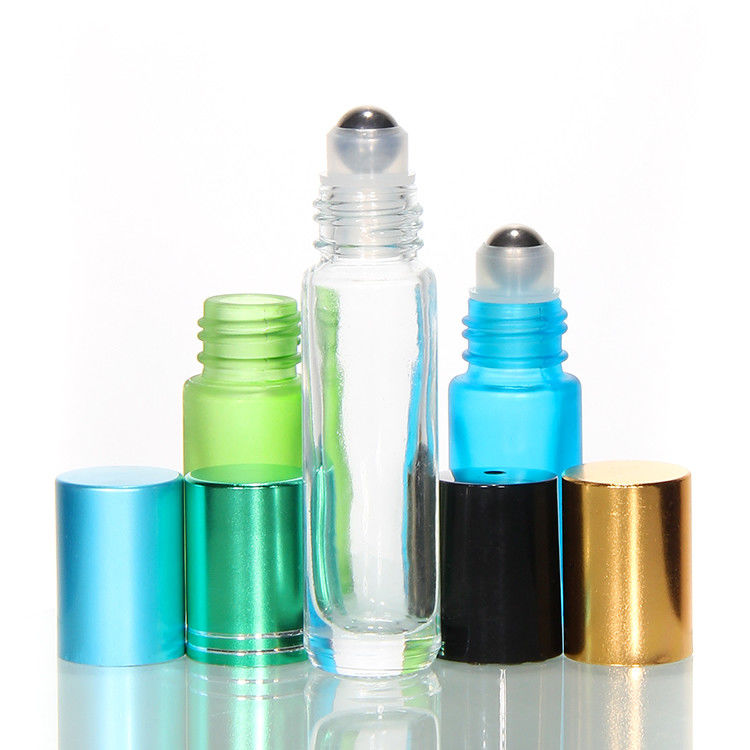 New Essential Oil Roller Glass Bottles Steel Ball 10Ml Roller Bottle Amber Roll On Perfume Bottle