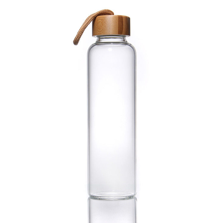 Factory Glass Bottle 420ml 600ml Borosilicate Glass Water Sports Drinking Bottle