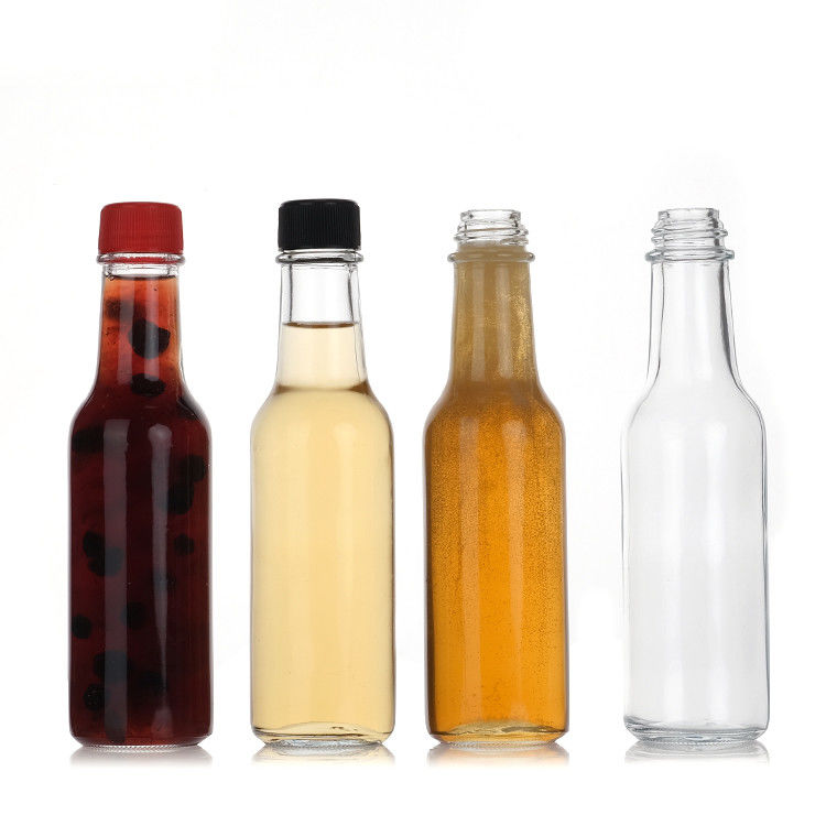 Factory Wholesale 5 Oz 8 Oz Woozy Bottles Ketchup Pepper Sauce Glass Bottle With Pp Lid